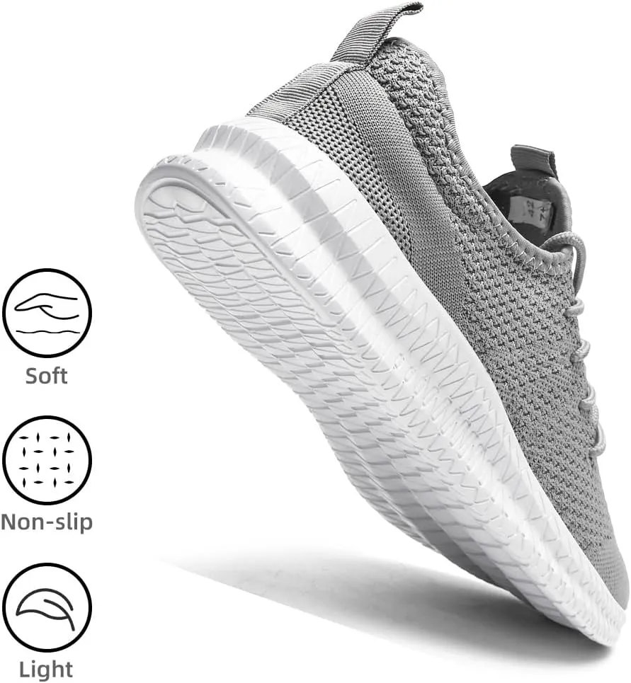 Womens Running Walking Shoes Tennis Slip On Fashion Sneakers Women Sport Workout Gym Shoes Womens Athletic Hiking Nurse Non Slip Lightweight Breathable Shoes