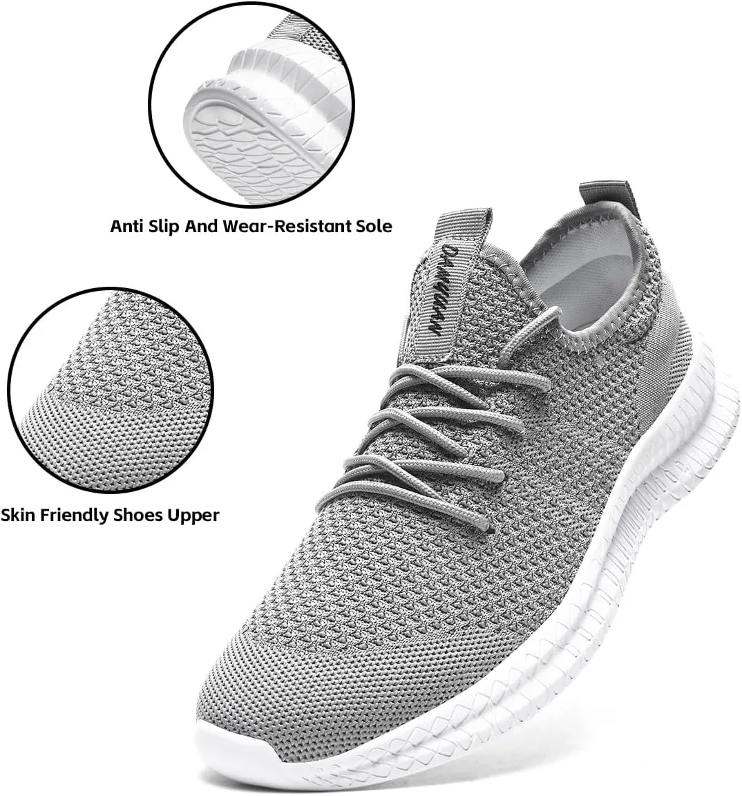 Womens Running Walking Shoes Tennis Slip On Fashion Sneakers Women Sport Workout Gym Shoes Womens Athletic Hiking Nurse Non Slip Lightweight Breathable Shoes