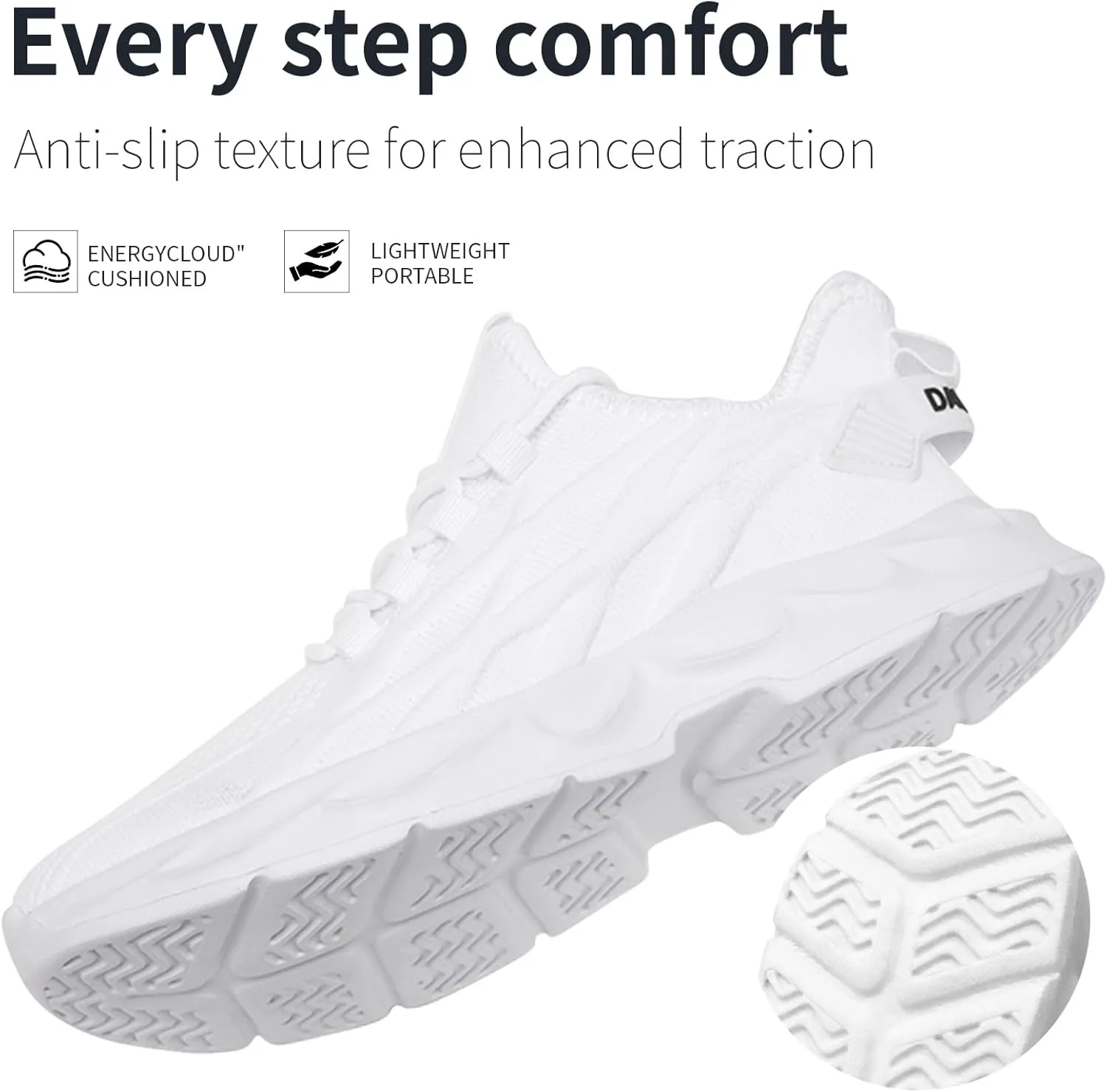 Womens Tennis Slip On Running Shoes Breathable Sneakers Athletic Lightweight Gym Sports Walking Shoes